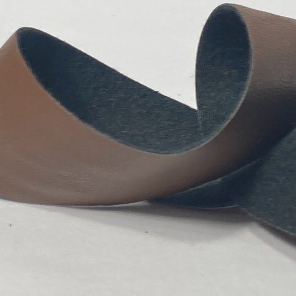 Brown Faux Leather 100% Polyester Craft Sewing Trim Ribbon 1" 5yds - Picture 12 of 13